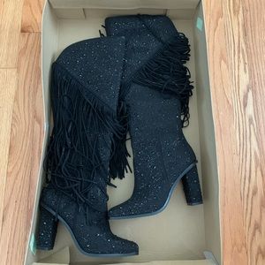 Jessica Simpson - Asire 2 Rhinestone Fringe Boot